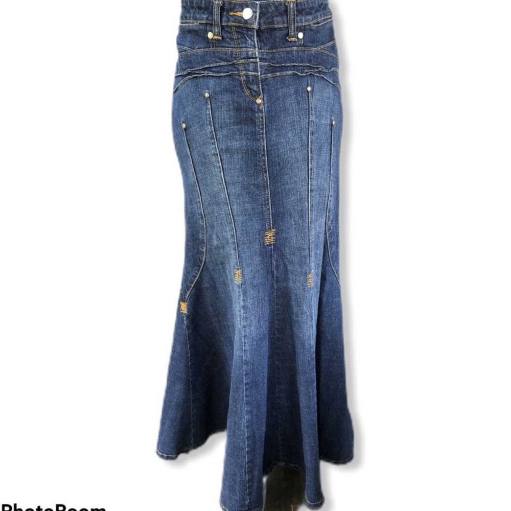 Bisou Bisou denim mermaid skirt